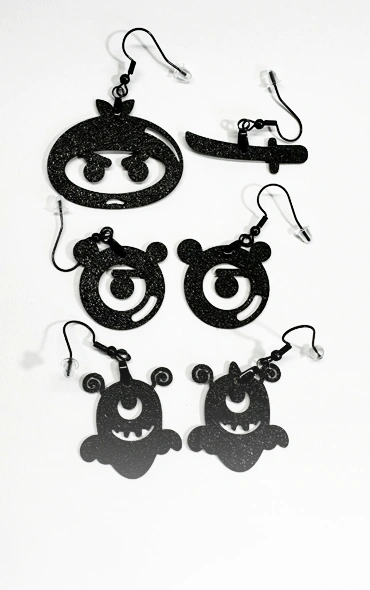 Monster earrings