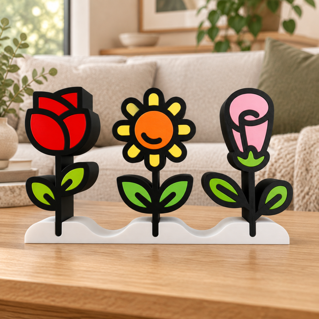 Three Flowers