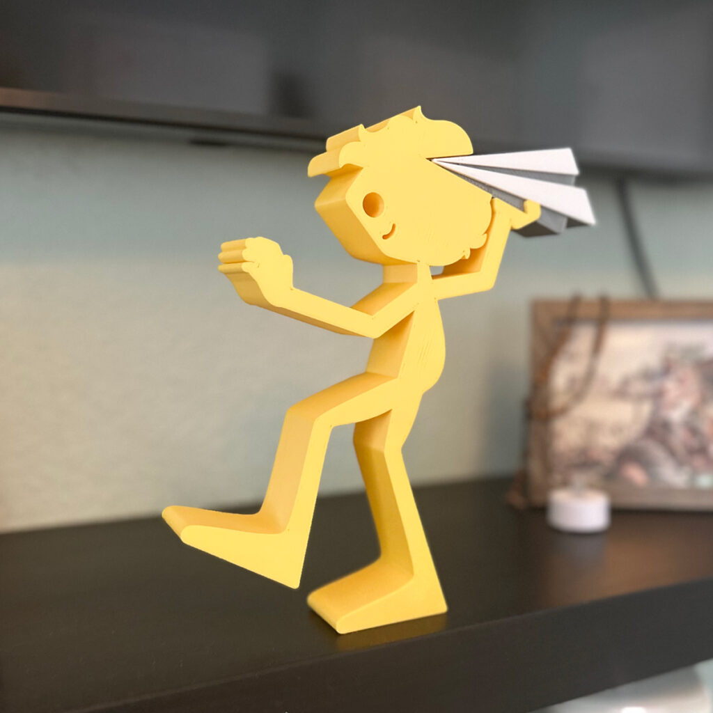 Boy Throwing Paper Airplane