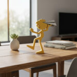 Boy Throwing Paper Airplane