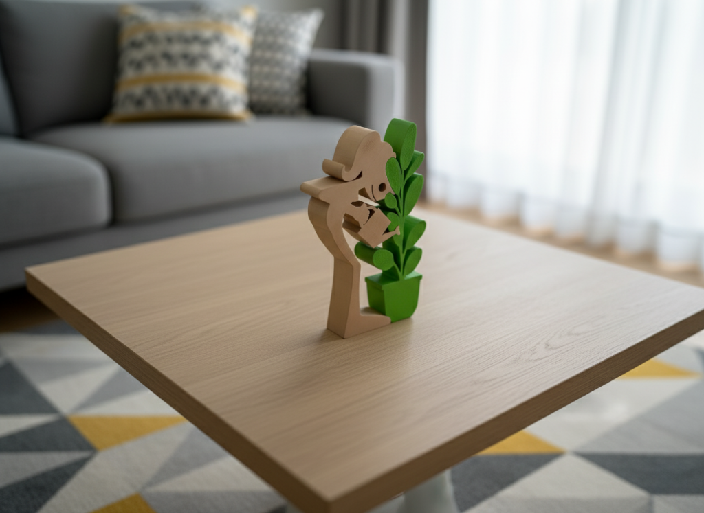 Woman Watering Plant