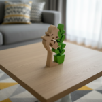 Woman Watering Plant