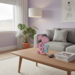 Girl Playing with Unicorn