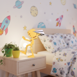 Boy Throwing Paper Airplane