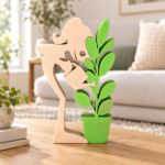 Woman Watering Plant