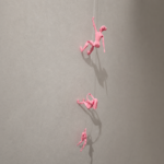 Geometric Climbing Woman