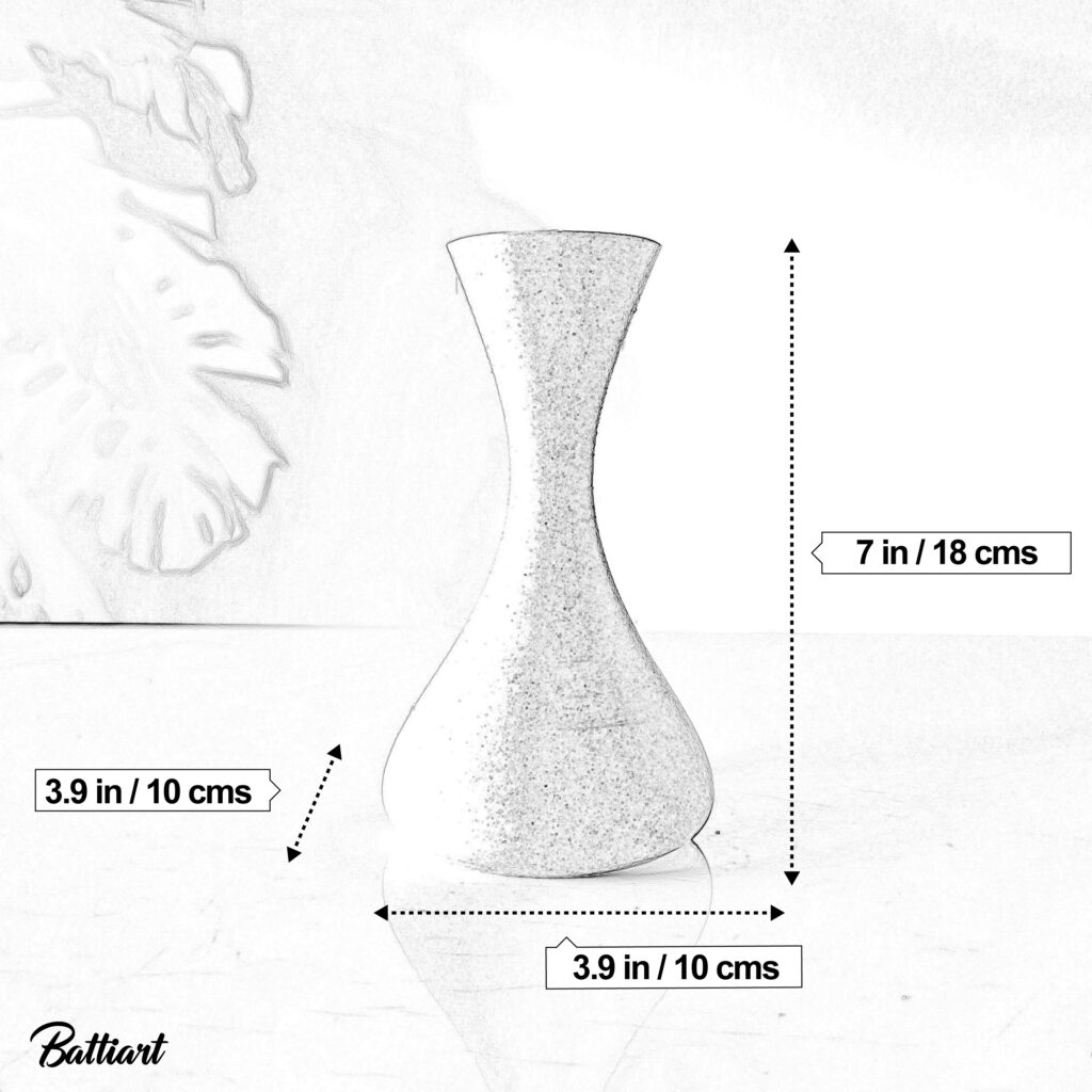White marble vase